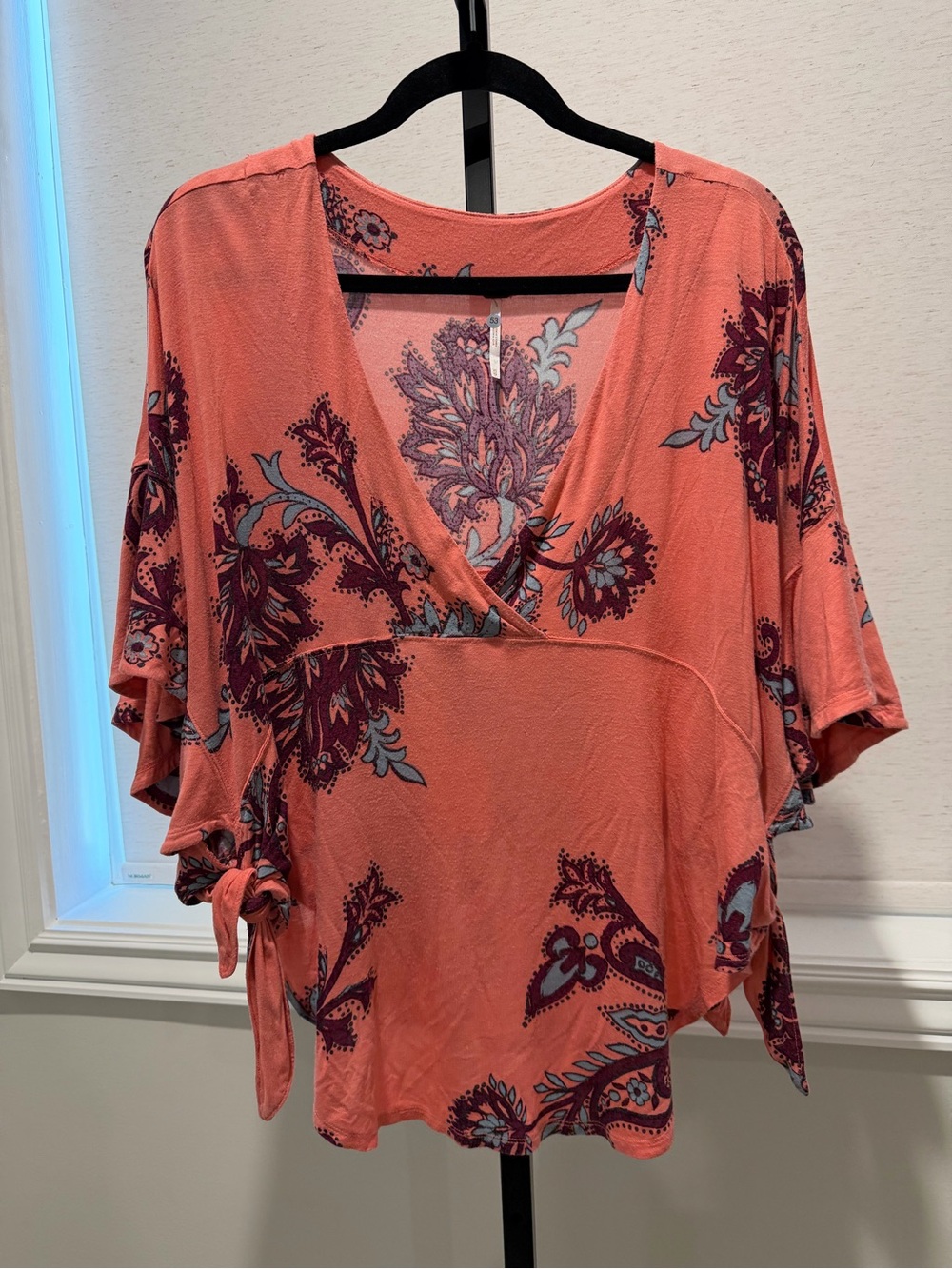 Free People Oversized Floral Top